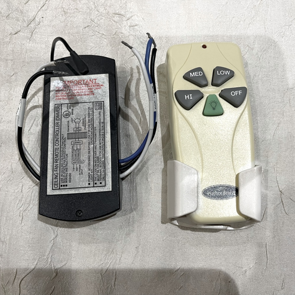 Harbor Breeze Remote Control kit with Receiver and Dimmer
